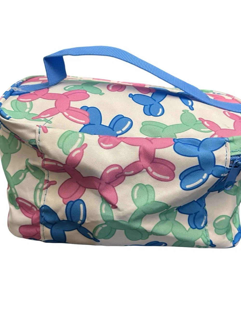 Makeup Carry Case Zippered Pouch Cosmetic Organizer 9” Balloon Dog Print New